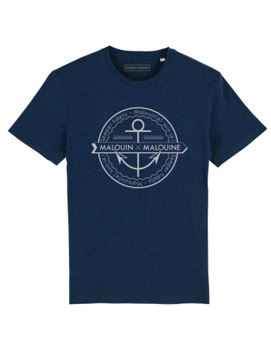 T-shirt Navy Silver