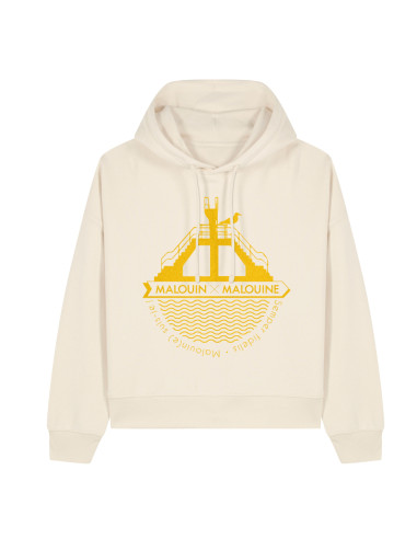 Sweat Hoodie Plongeoir Sable d'or