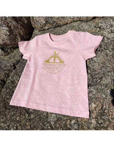 T-shirt Baby Plongeoir rose