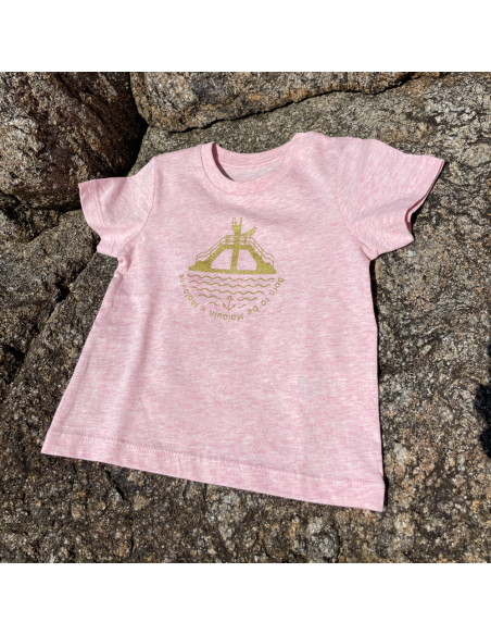 T-shirt Baby Plongeoir rose