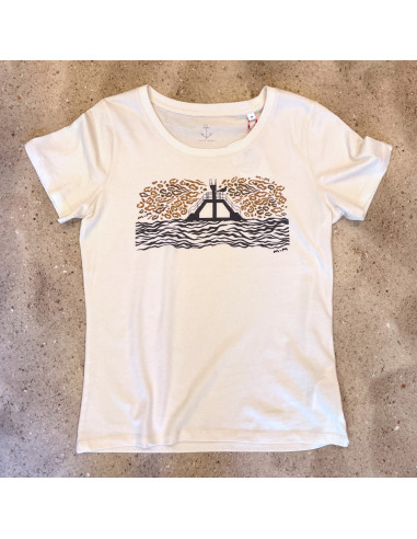 T-shirt Plongeoir Sauvage - creme