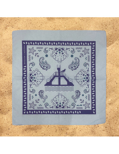 Foulard Bandana Plongeoir Malo - bleu
