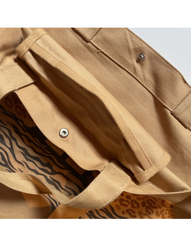 Maxi Sac Cabas Plongeoir Sauvage - Caramel