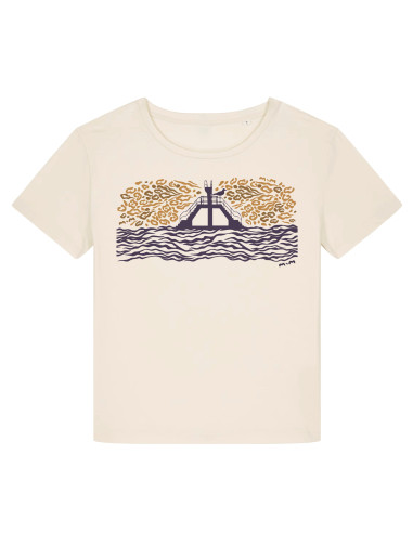 T-shirt Plongeoir Sauvage - creme - coupe large
