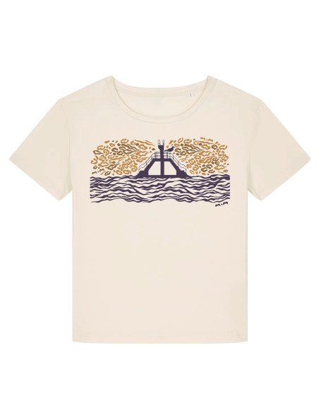 T-shirt Plongeoir Sauvage - naturel - coupe relax