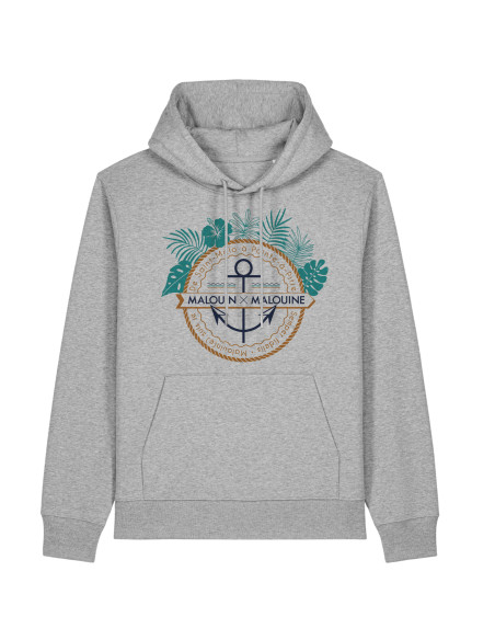 Sweat-shirt Hoodie Tropical - Ancre