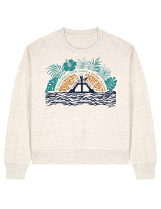 Sweat-shirt Femme Plongeoir Tropical