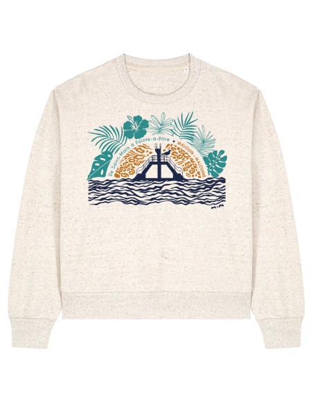 Sweat-shirt Femme Plongeoir Tropical