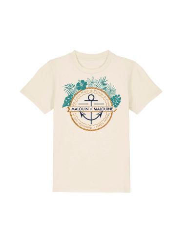 T-shirt Kids Tropical - Ancre
