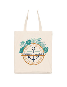 Sac shopping avec poche Tropical - Ancre
