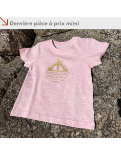 T-shirt Baby Plongeoir rose