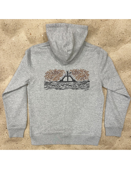 Veste Sweat-shirt Hoodie Zip Plongeoir Sauvage