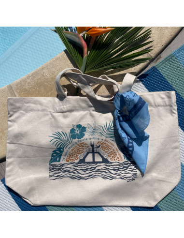 Grand Sac Cabas Tropical Plongeoir Ancre