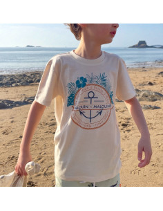 T-shirt Kids Tropical - Ancre