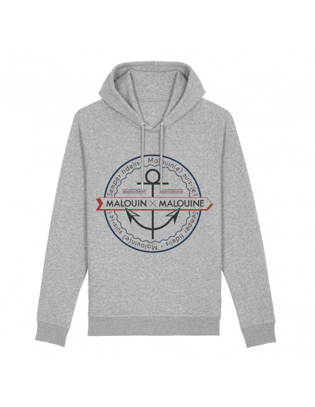 Sweat-shirt Hoodie Ancre Malo